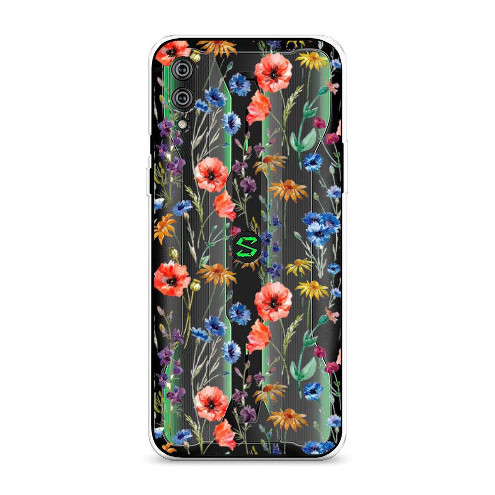 

Чехол Awog на Xiaomi Black Shark 2/2 Pro "Маки и васильки фон", 36450-8