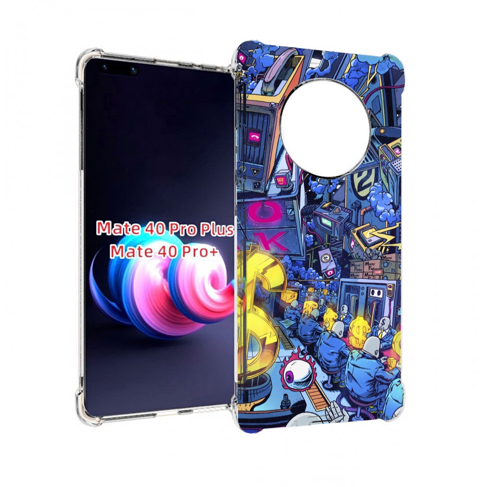 

Чехол MyPads футуристичная картинка для Huawei Mate 40 Pro+ Plus, Прозрачный, Tocco
