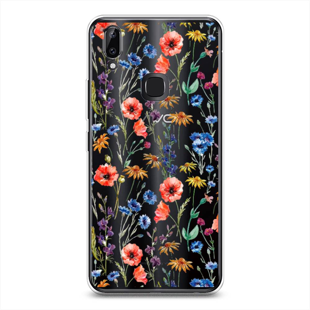 

Чехол Awog на Vivo Y85/V9 "Маки и васильки фон", 260350-8