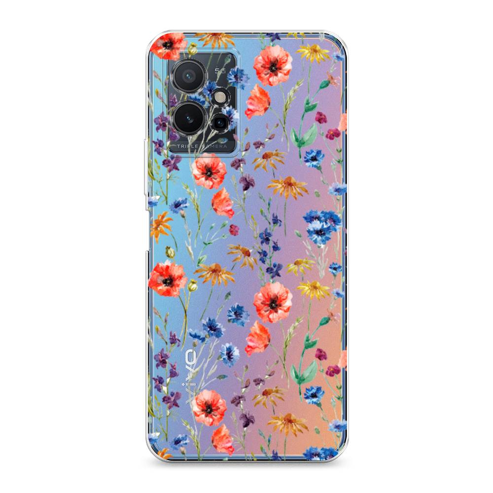 

Чехол Awog на Vivo Y75 5G "Маки и васильки фон", 266250-8