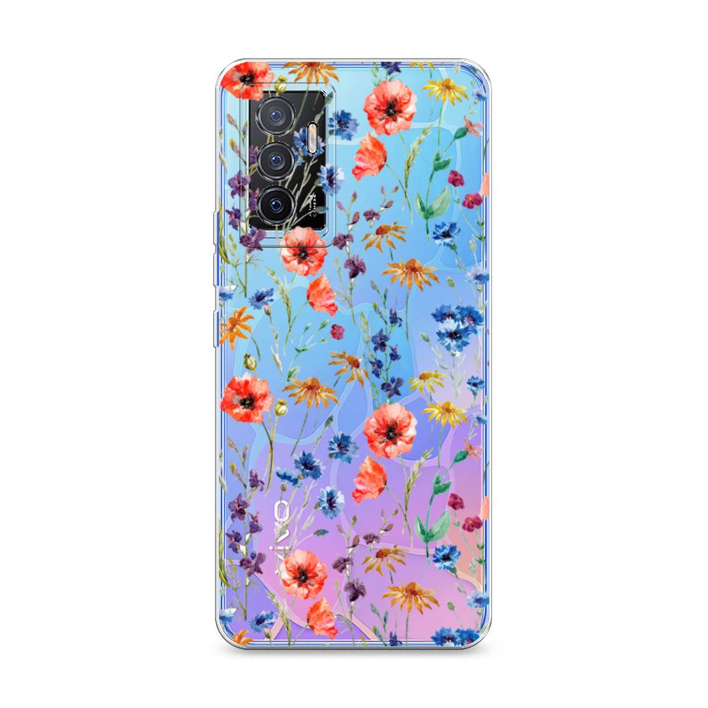 

Чехол Awog на Vivo V23e/Y75 4G "Маки и васильки фон", 267050-8