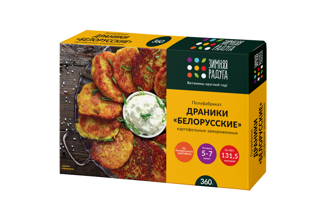 

Драники Зимняя Радуга Белорусские картофельные замороженные 360 г