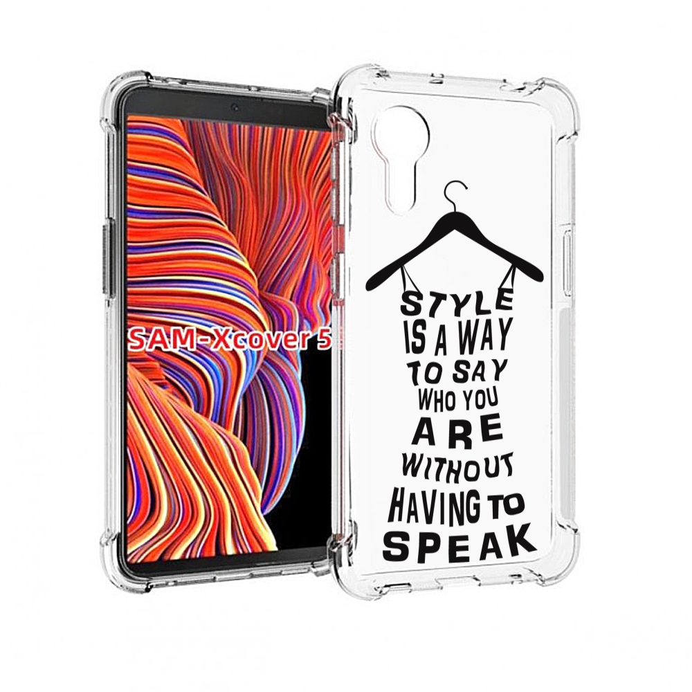 

Чехол MyPads Сарафан-из-слов для Samsung Galaxy Xcover 5, Прозрачный, Tocco