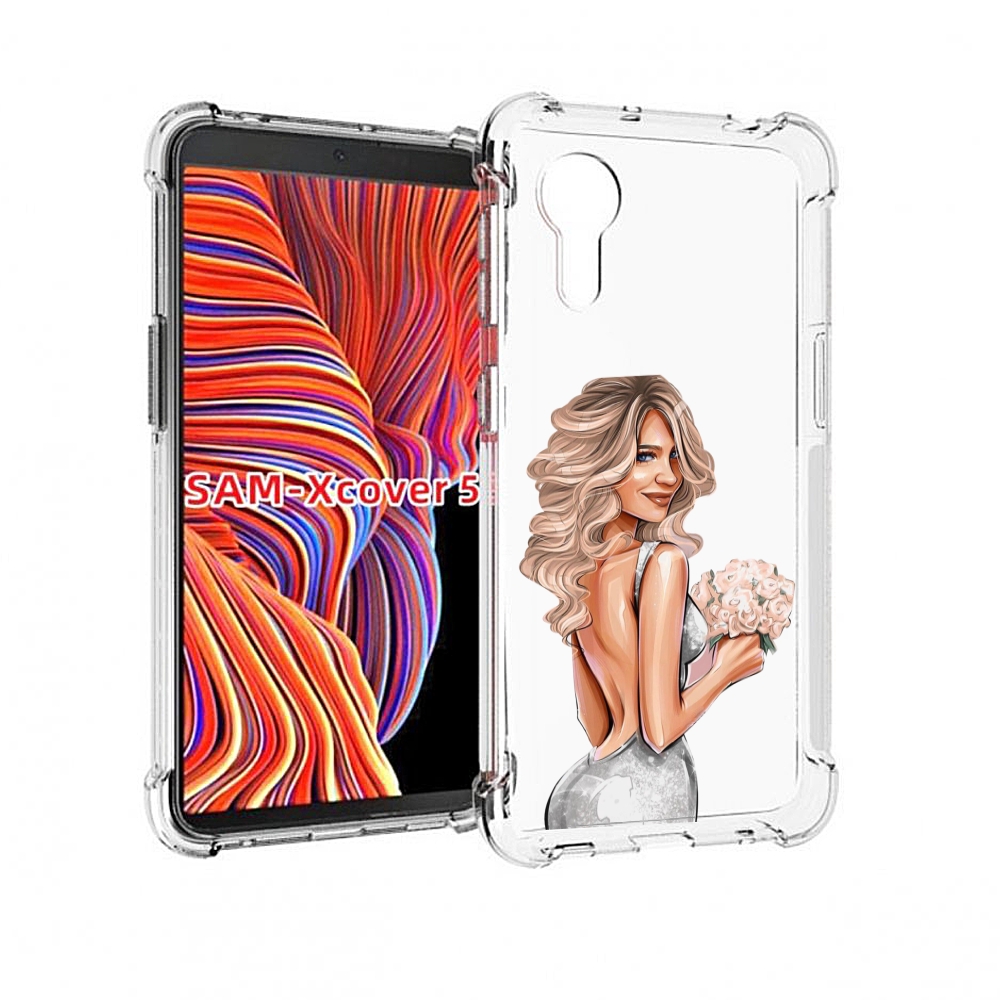 

Чехол MyPads Роскошное-платье женский для Samsung Galaxy Xcover 5, Прозрачный, Tocco