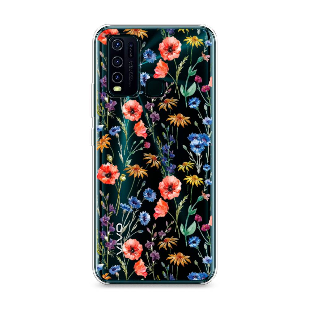 

Чехол Awog на Vivo Y30/Y50 "Маки и васильки фон", 262650-8