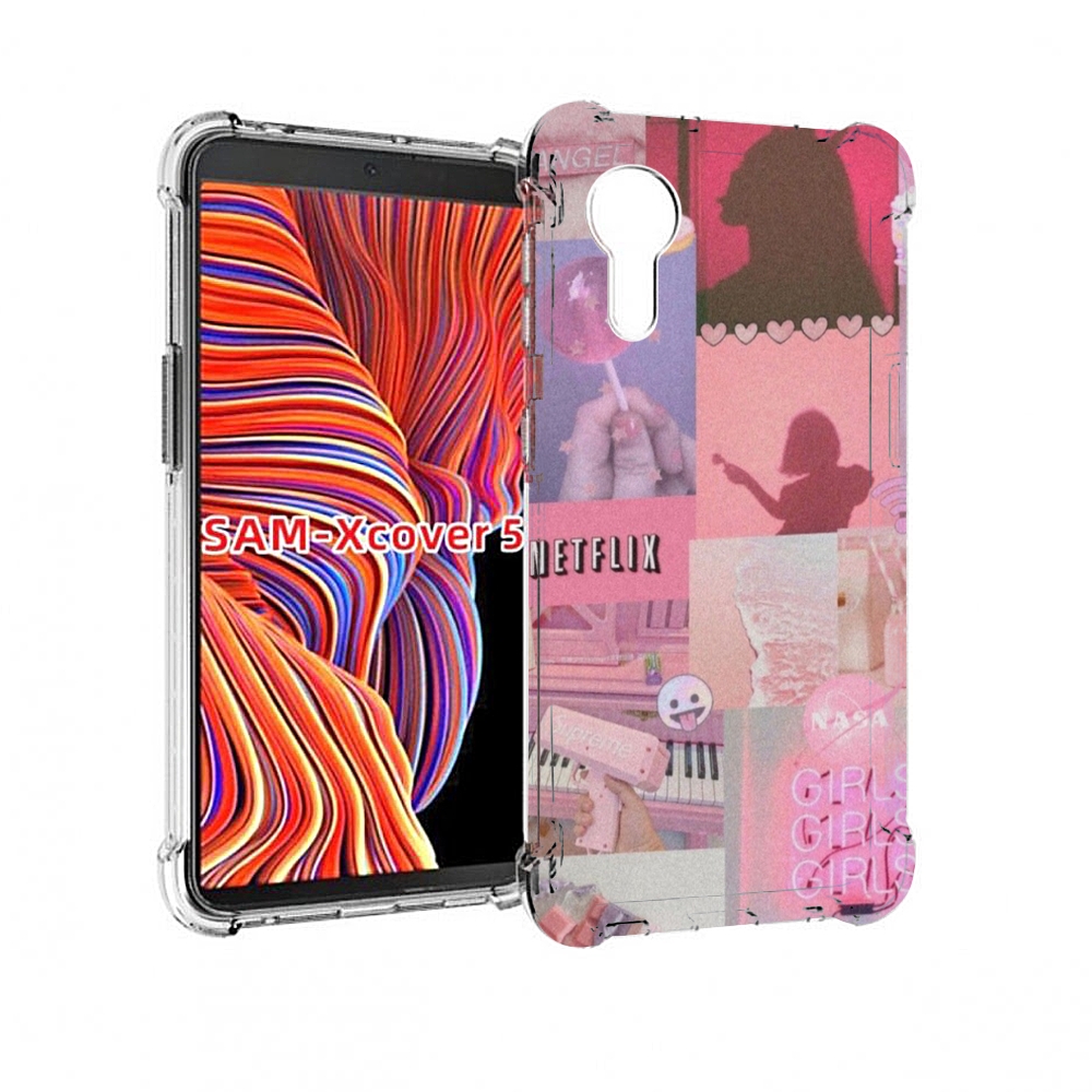 

Чехол MyPads Розовый-вайб для Samsung Galaxy Xcover 5, Прозрачный, Tocco