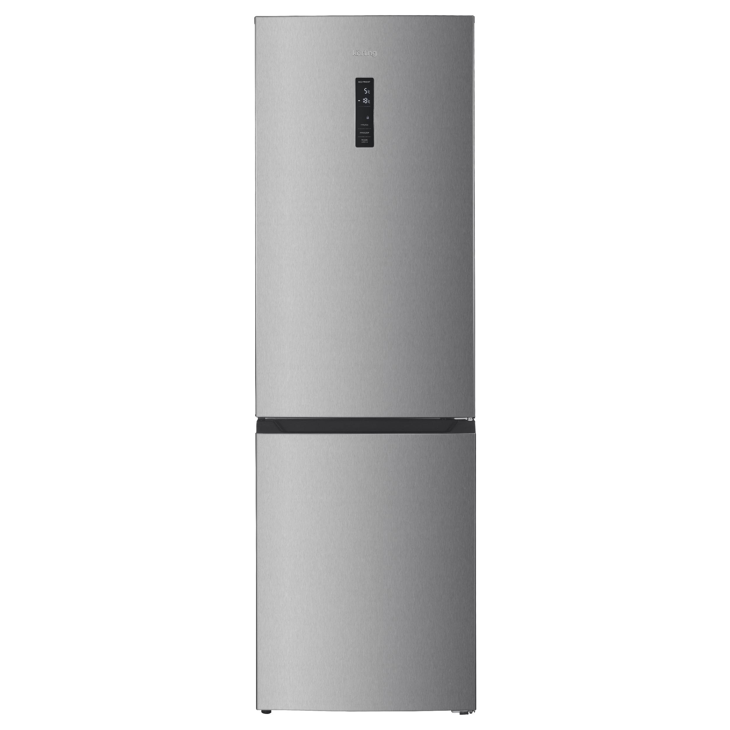 Холодильник Korting KNFC 62980 X серебристый, серый холодильник schaub lorenz slu x495d4ei серебристый серый