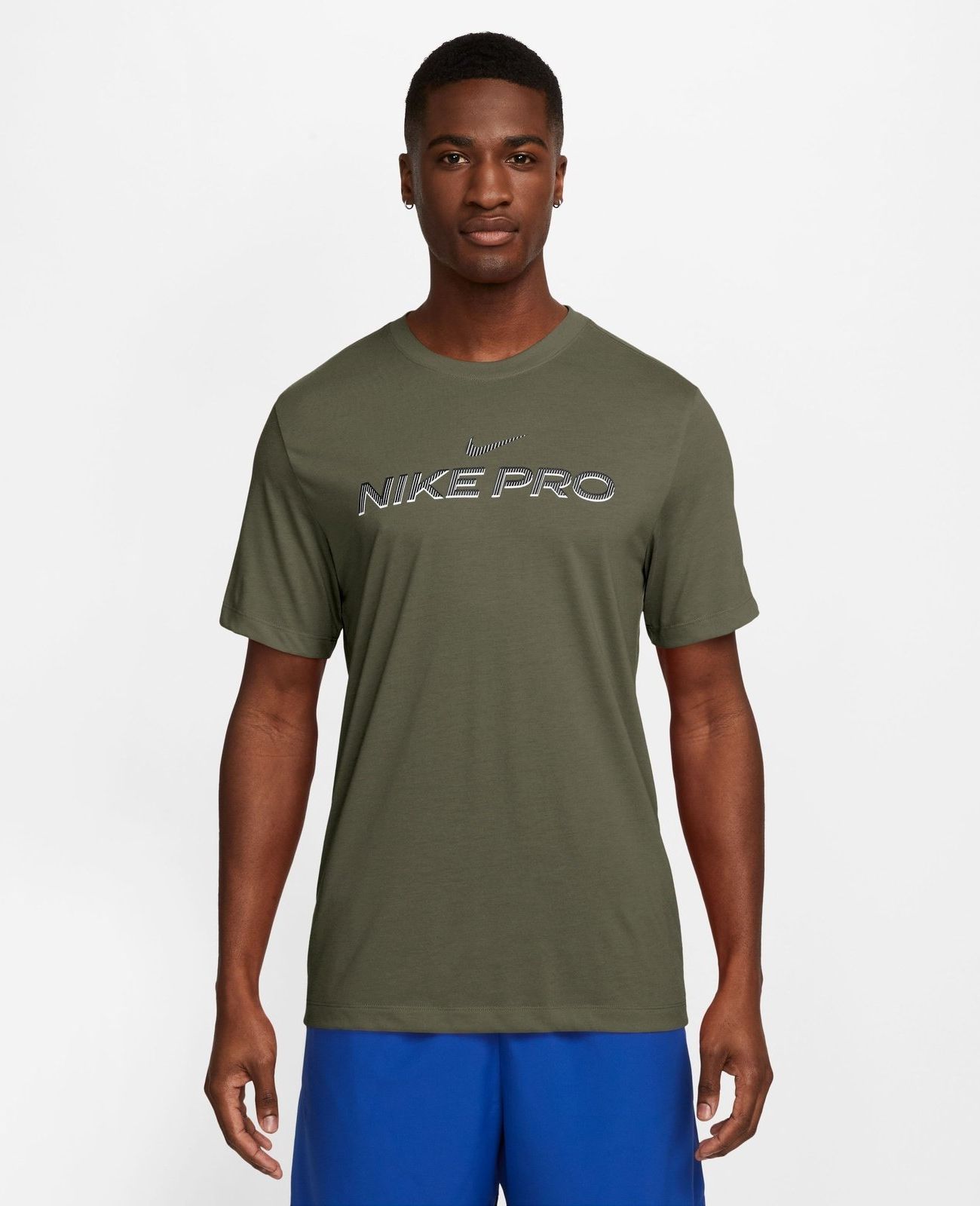 Футболка мужская Nike ri-FIT Fitness Tee FJ2393 хаки XL 5490₽