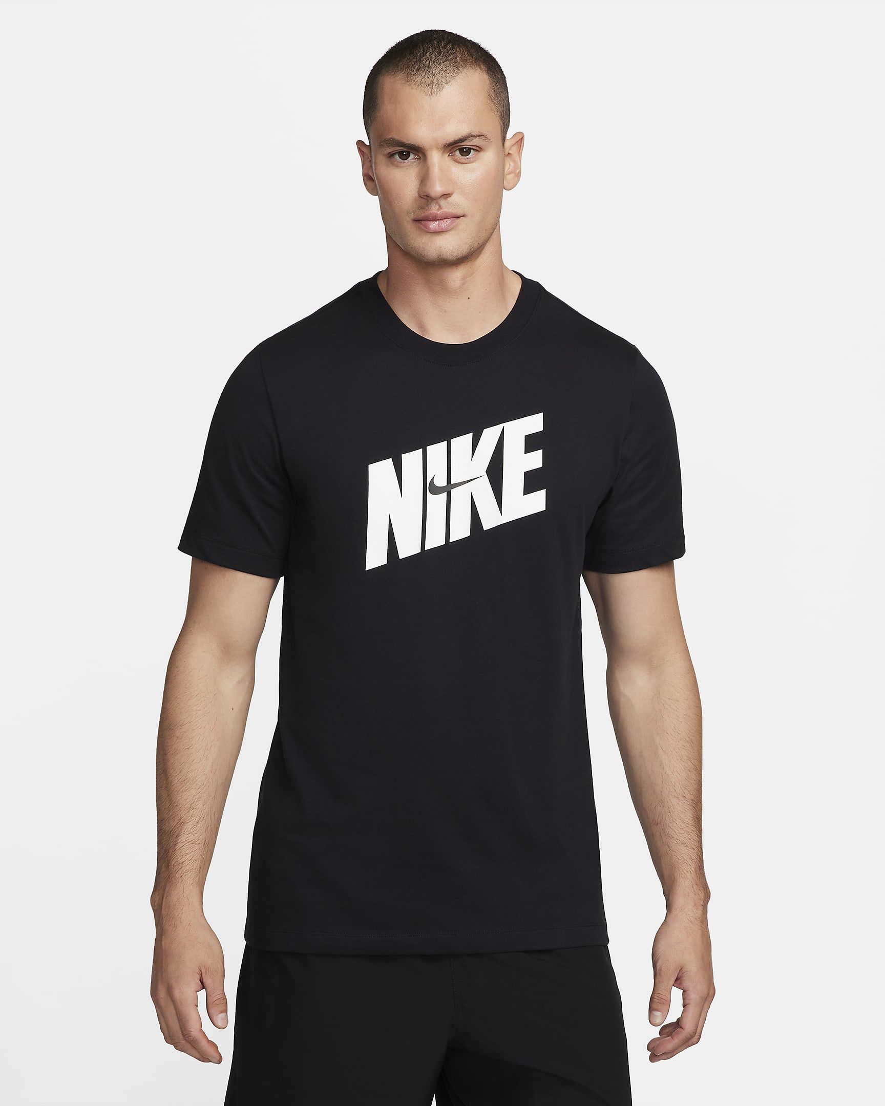 

Футболка мужская Nike Dri-FIT Fitness FQ3872 черная S, Черный, Dri-FIT Fitness