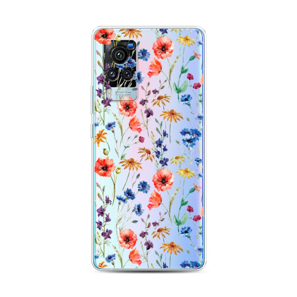 

Чехол Awog на Vivo X60 Pro "Маки и васильки фон", 263850-8