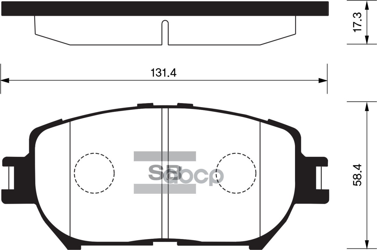 

Колодки Торм.Дисковые Hi-Q Toyota Camry 02-06 (D908) Sangsin Brake Sp2037