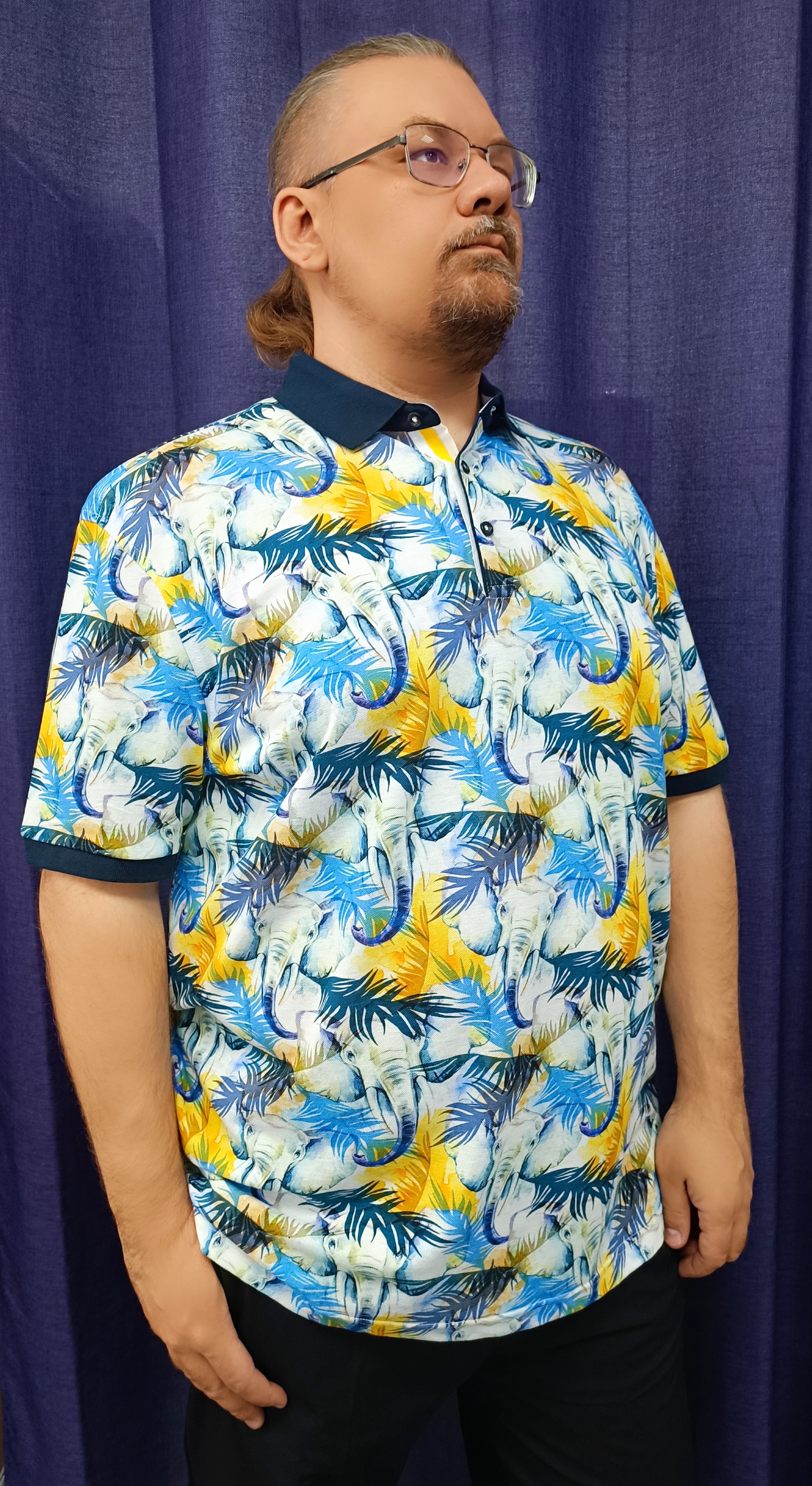 Футболка мужская Grand Lavita 22-43 синяя 70 RU