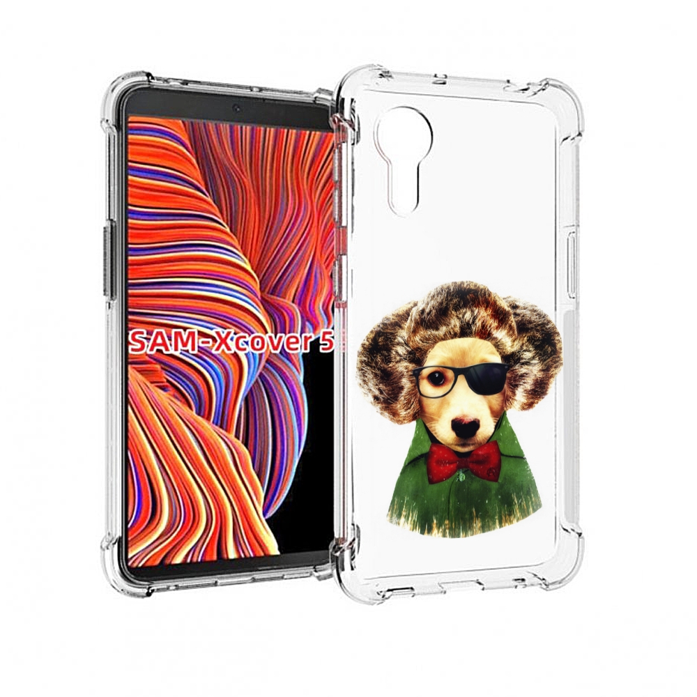 

Чехол MyPads Пес в бабочке для Samsung Galaxy Xcover 5, Прозрачный, Tocco