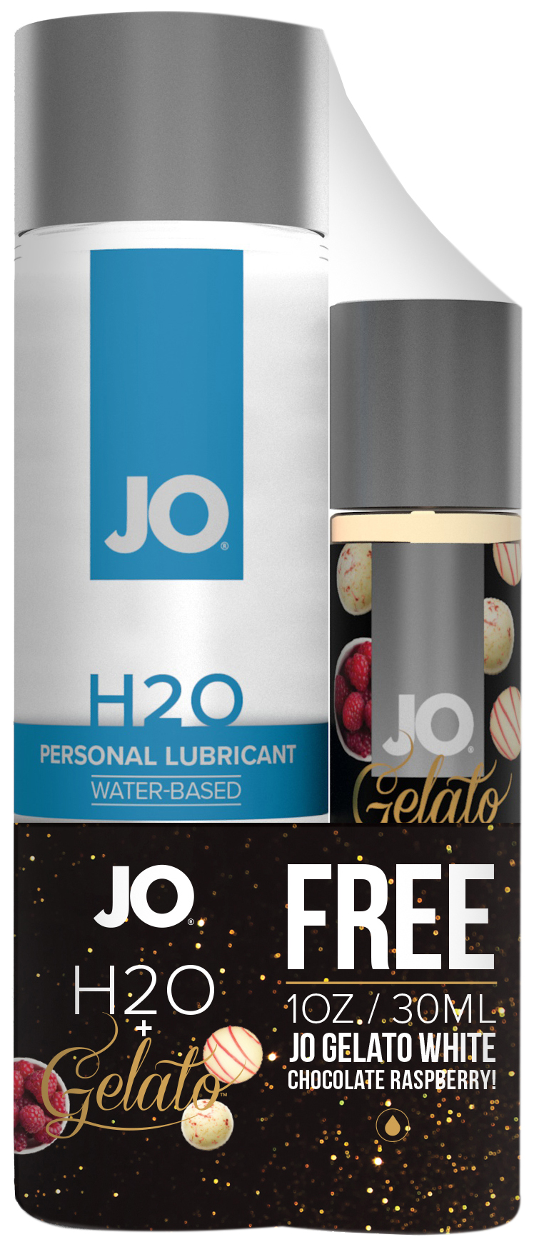 фото Лубрикант system jo h2o personal 120 мл + gelato white chocolate raspberry truffle 30 мл