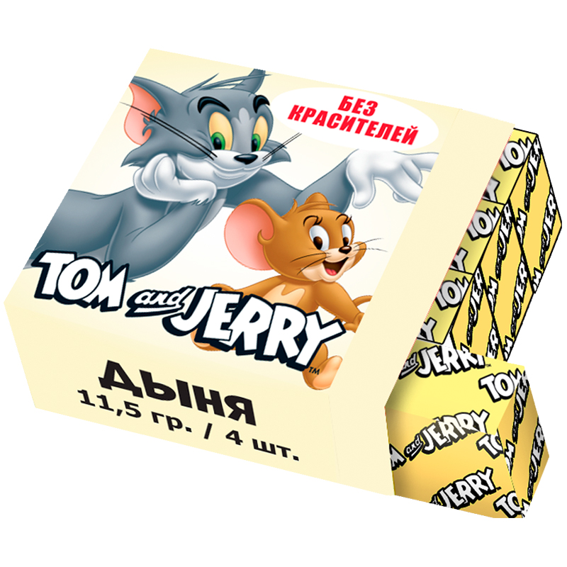 Жевательные конфеты Tom and Jerry со вкусом Дыня 11,5г