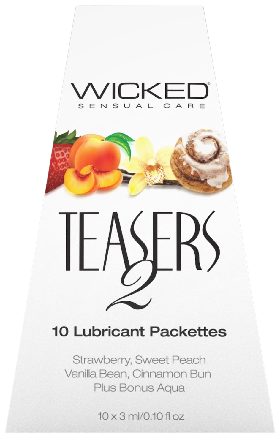 фото Вкусовые лубриканты wicked teasers 2 10 шт.