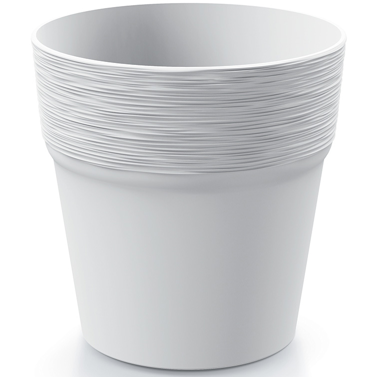 

Горшок Prosperplast Furu белый D12,2