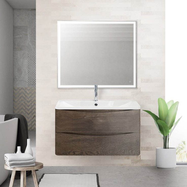 

BelBagno Мебель для ванной BelBagno Acqua 90 подвесная, robere nature grigio