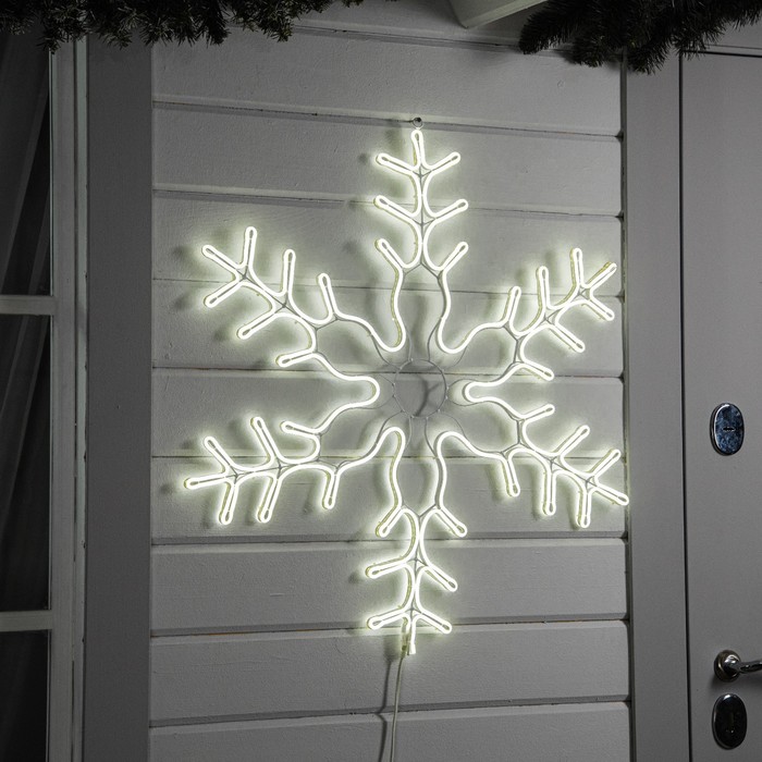 

Световая фигура Luazon Lighting Снежинка 3661989 белый холодный, Снежинка