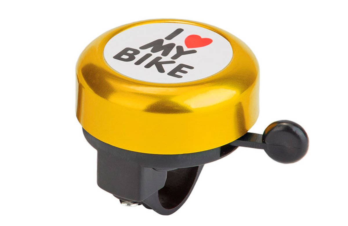 

Звонок STELS 45AE-02 "I love my bike" (черно-золотистый) 210139, I love my bike