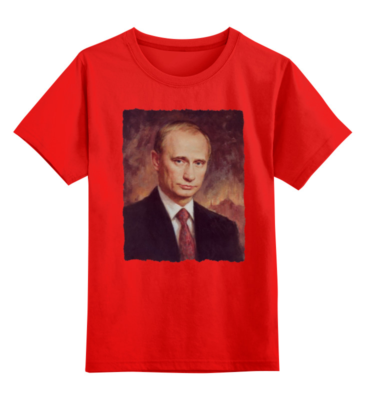 

Детская футболка Printio Putin цв.красный р.104, 0000000771241