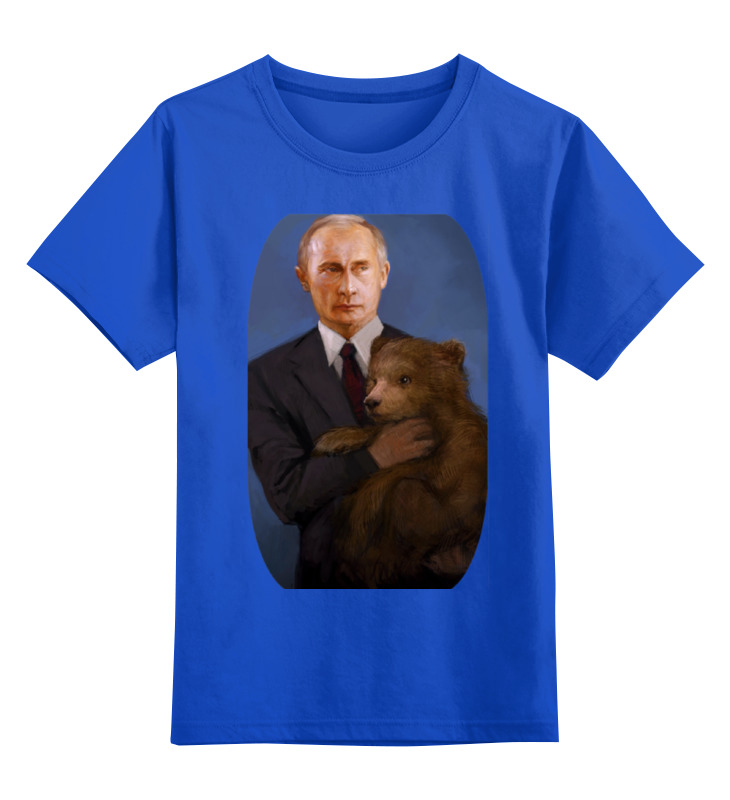 

Детская футболка Printio Putin цв.синий р.104, 0000000771210