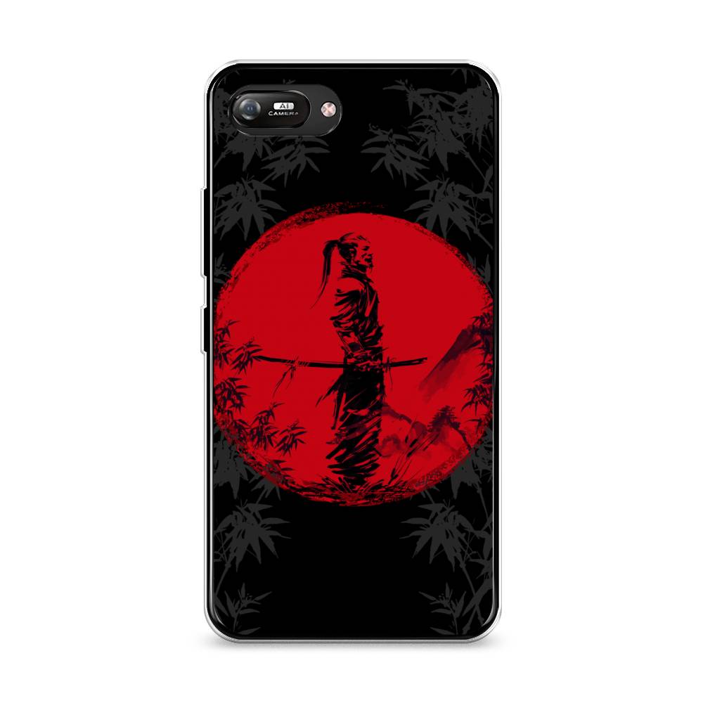 

Чехол на Itel A25 "Самурай на красном фоне", Черный;красный;серый, 3200950-4