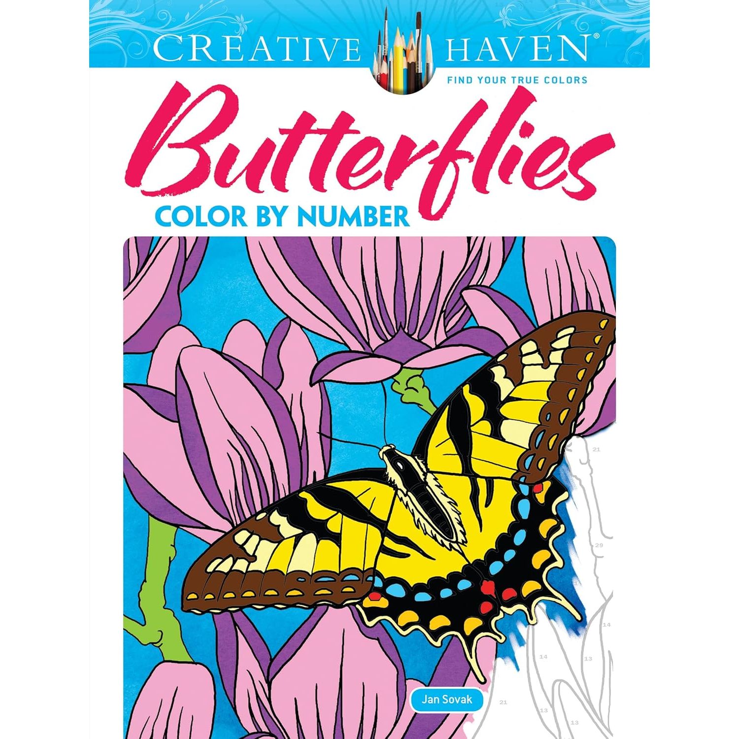 

Creative Haven Butterflies Color by Number Coloring Book. Sovak Jan, Creative Haven