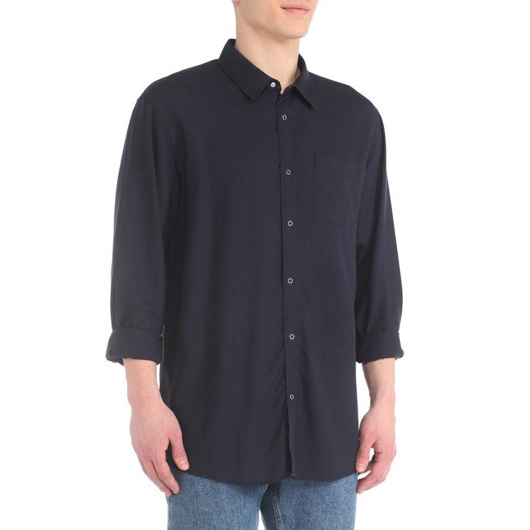 

Рубашка мужская Maison David 2202 синяя 2XL, Синий, 2202
