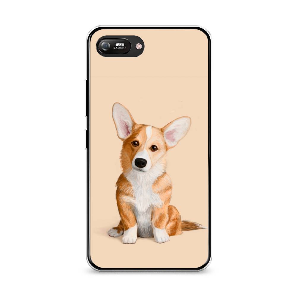 

Чехол на Itel A25 "Грустный Корги", Коричневый;бежевый, 3200950-1