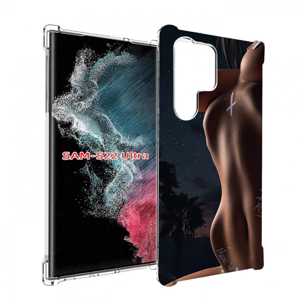 

Чехол MyPads белые-татуировки-на-теле для Samsung Galaxy S23 Ultra, Прозрачный, Tocco