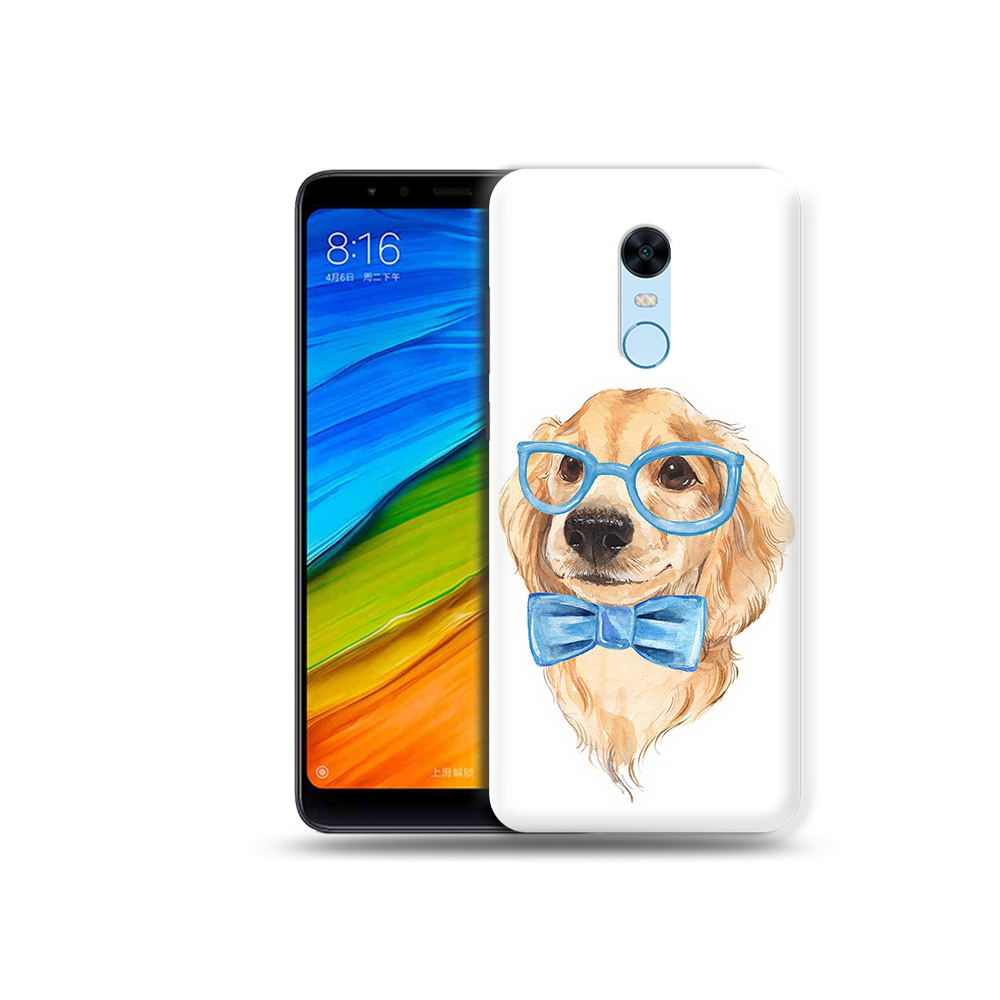 

Чехол MyPads Tocco для Xiaomi Redmi 5 Plus Собака интеллигент (PT94743.327.159), Прозрачный, Tocco