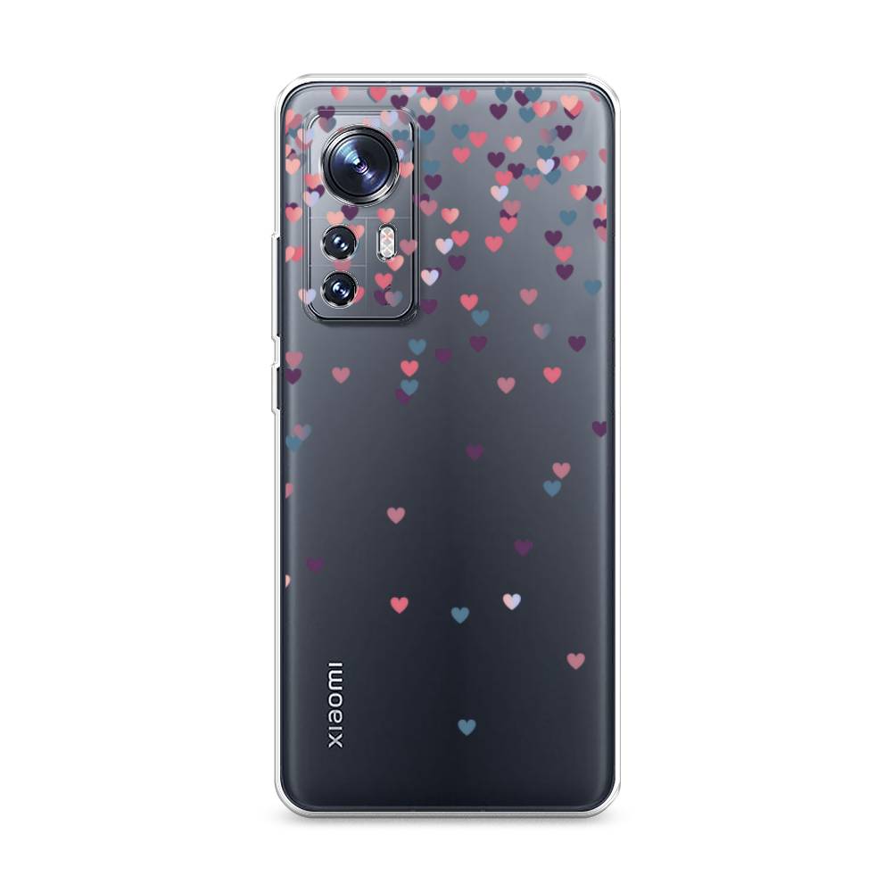 

Чехол на Xiaomi 12 "Посыпка сердечки", Розовый;фиолетовый, 316050-3
