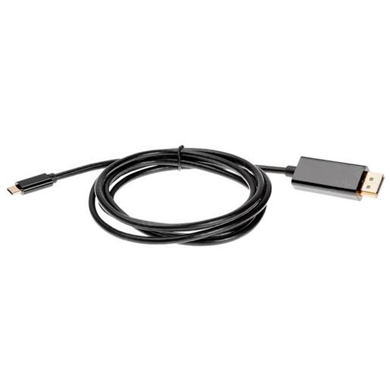 Кабель Aopen USB Type-C - DisplayPort вилка-вилка 1.8м (ACU422C-1.8M) черный