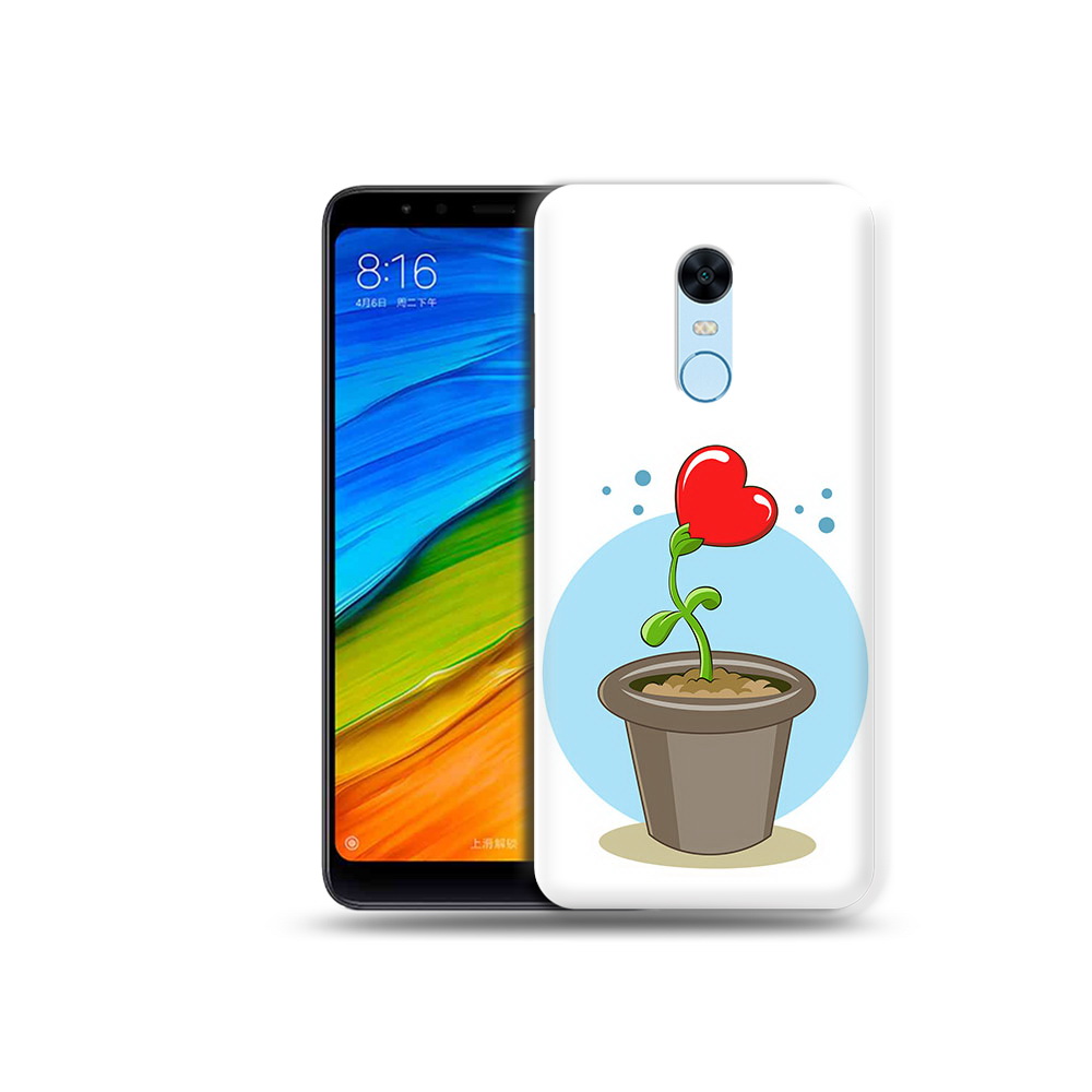 

Чехол MyPads Tocco для Xiaomi Redmi 5 Plus Растение любви 14 февраля (PT94743.327.145), Прозрачный, Tocco
