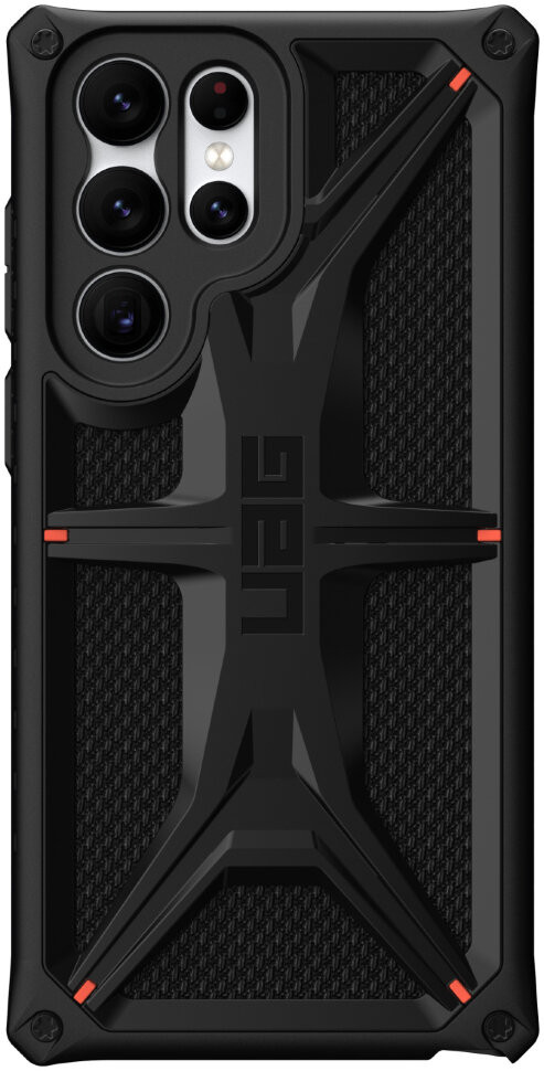 фото Чехол urban armor gear (uag) monarch series для galaxy s22 ultra, kevlar-black