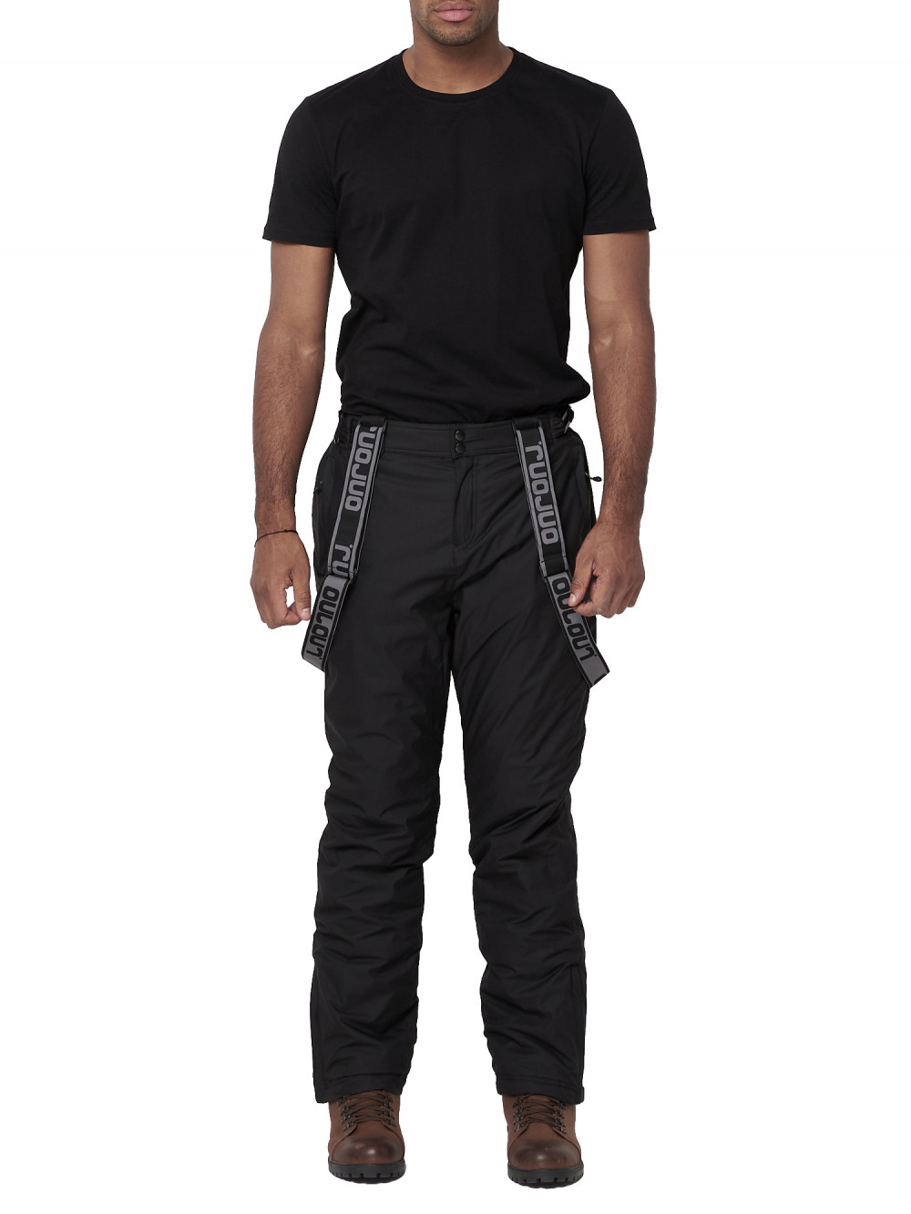 Полукомбинезон брюки горнолыжные мужские AD662123Ch черного цвета, 50