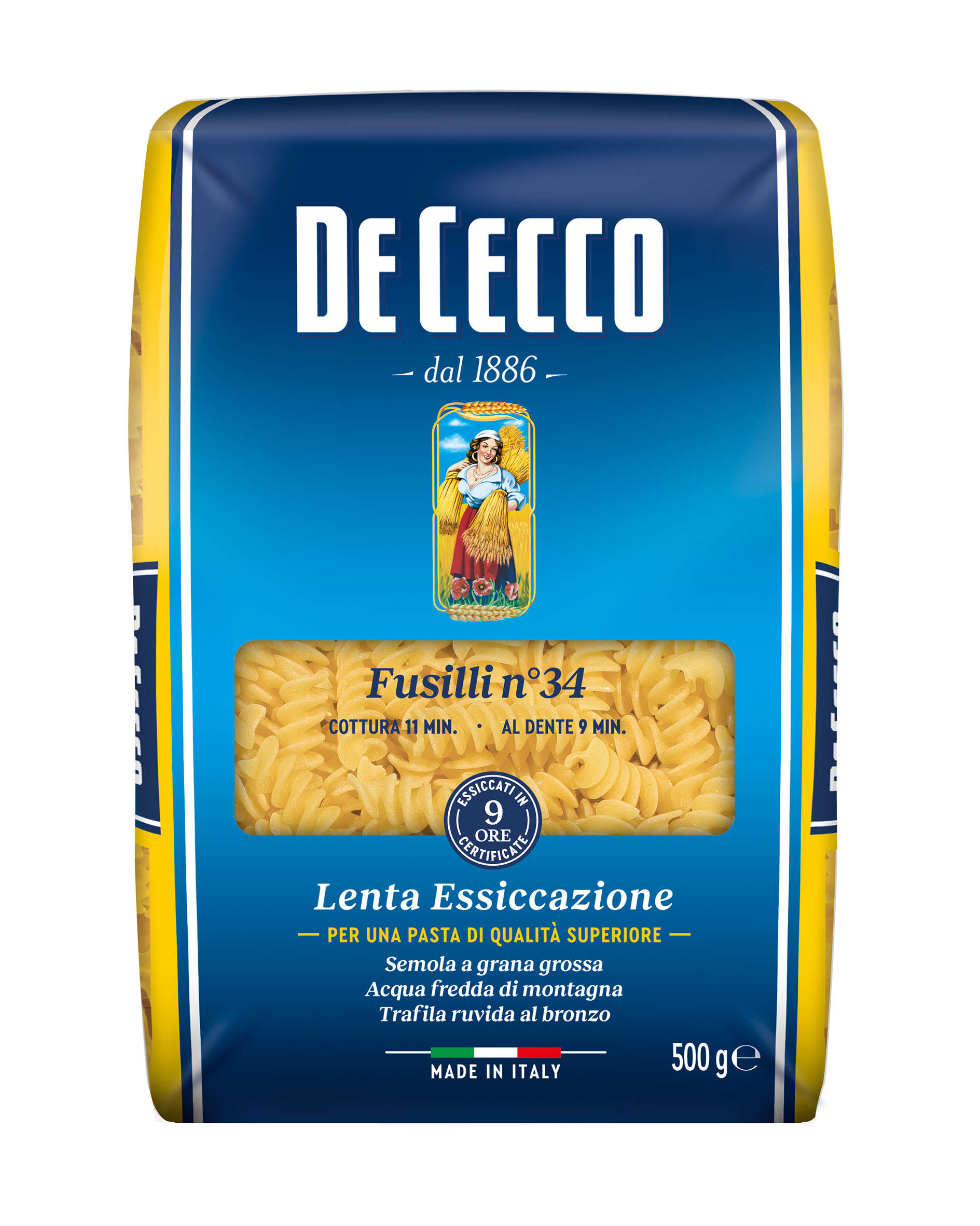 

Макаронные изделия De Cecco Fusilli № 34 500 г
