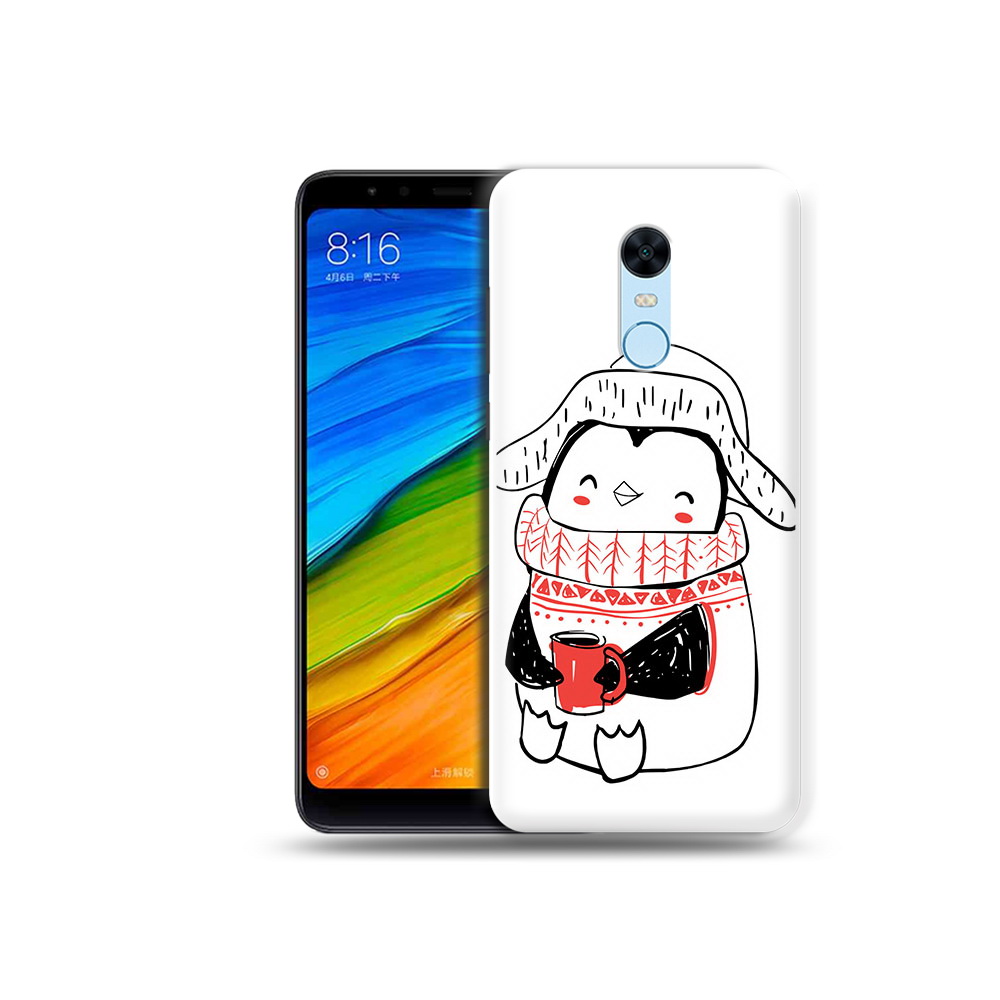 

Чехол MyPads Tocco для Xiaomi Redmi 5 Plus Милый пингвин (PT94743.327.115), Прозрачный, Tocco