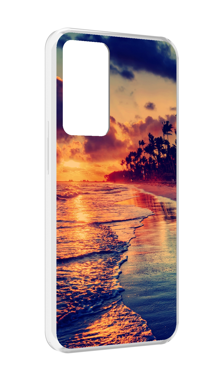 

Чехол MyPads Берег для OPPO Reno 8 Lite, Прозрачный, Tocco
