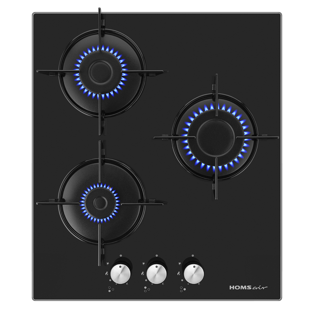 Встраиваемая варочная панель газовая HOMSair HGG431BK черный