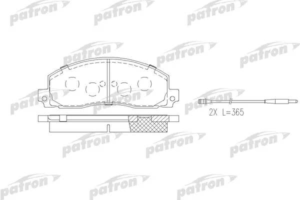 

Тормозные колодки PATRON дисковые PBP414