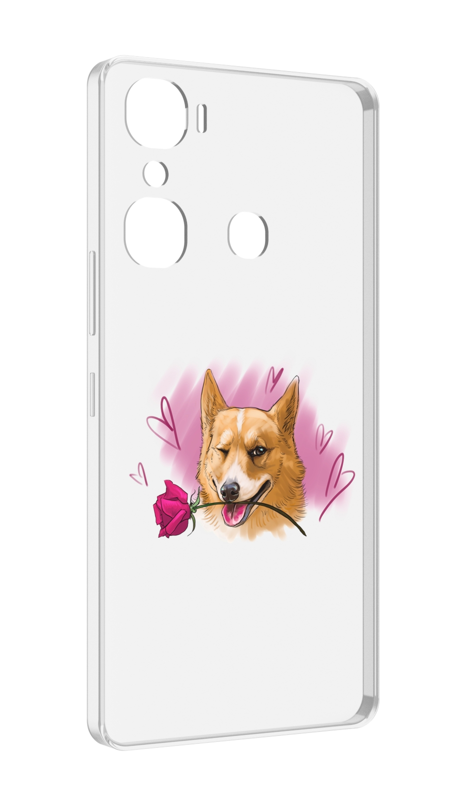 

Чехол MyPads собачка-с-розочкой для Infinix Hot 12 Pro, Прозрачный, Tocco