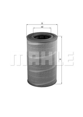 

Фильтр воздушный MAHLE ORIGINAL LX 612