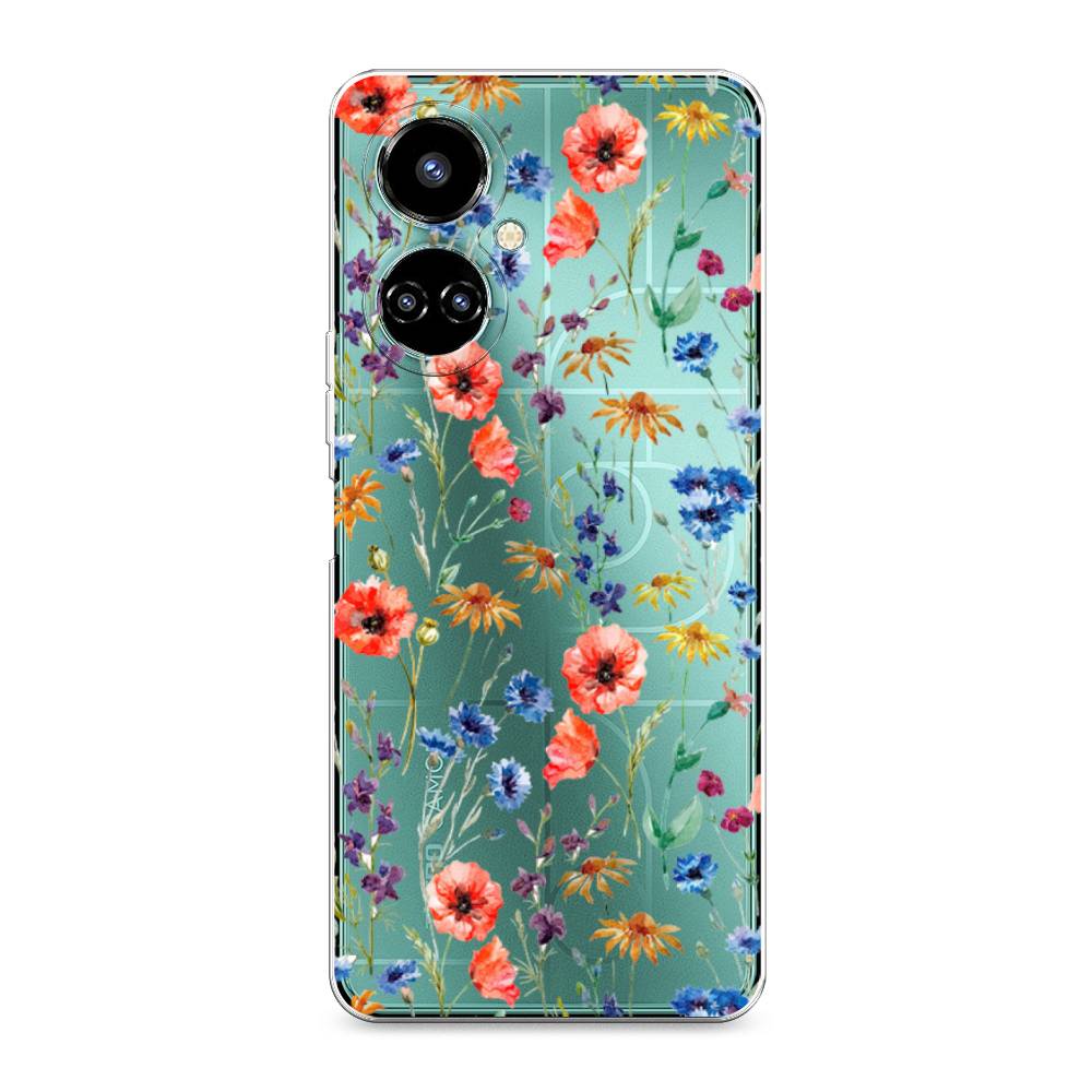 

Чехол Awog на Tecno Camon 19/19 Pro 4G "Маки и васильки фон", 301650-8