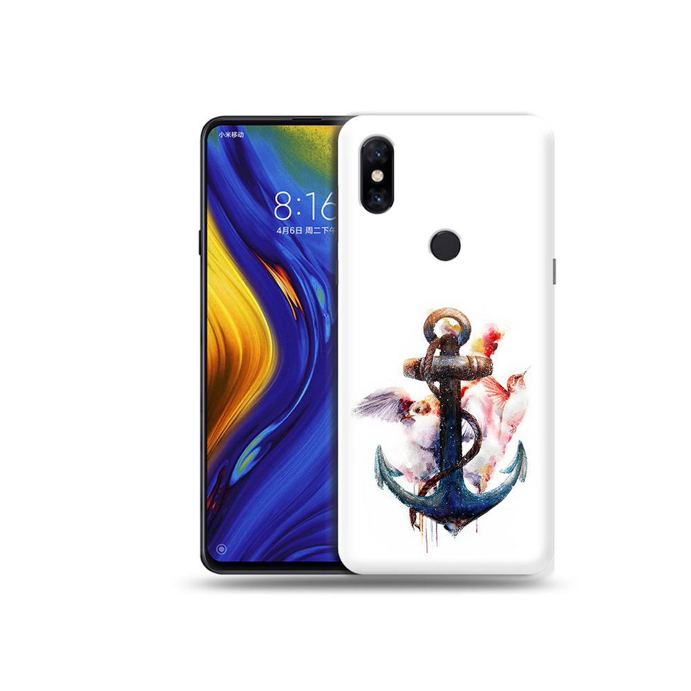 

Чехол MyPads Tocco для Xiaomi Mi Mix 3 якорь с птицами (PT119757.326.703), Прозрачный, Tocco