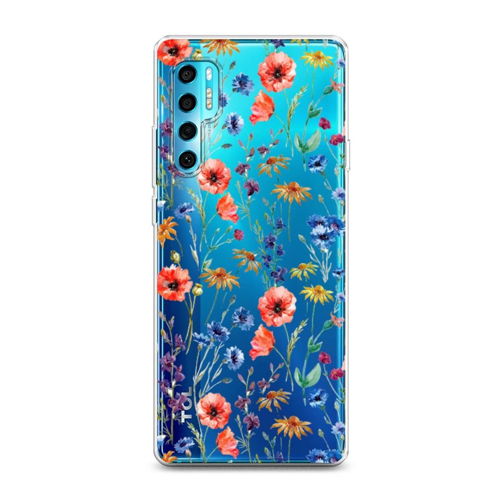 

Чехол Awog на TCL 20 Pro 5G "Маки и васильки фон", 290850-8