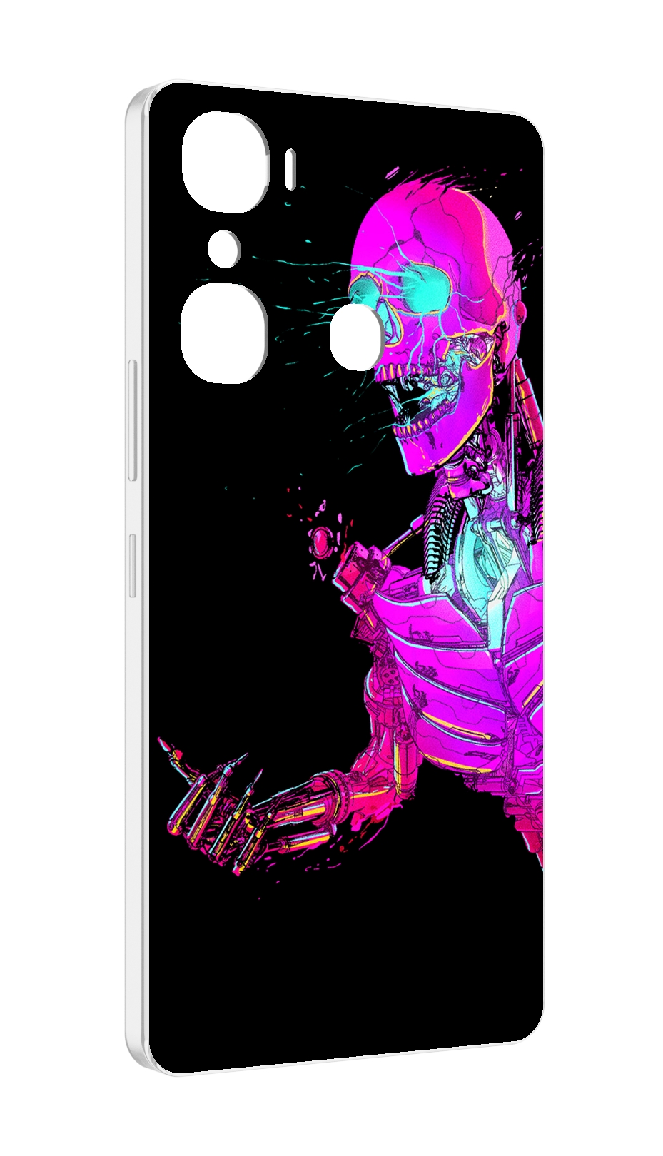 

Чехол MyPads скелет-робот-фиолетовый для Infinix Hot 12 Pro, Прозрачный, Tocco