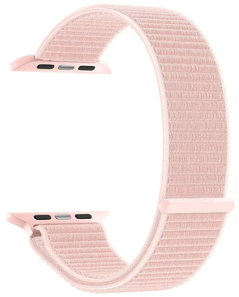 Ремешок  Deppa Nylon для Apple Watch 42/44 mm, нейлоновый, розовый