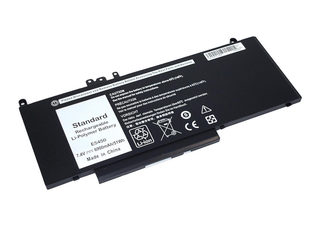 

Аккумулятор Vbparts для Dell Latitude E5450/G5M10 51Wh 7.4V OEM Black 064915
